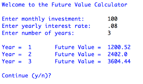 Future Value Of Monthly Investments Calculator Python Stack Overflow