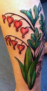 Brown Hair With Blonde Highlights Bleeding Heart Tattoo Heart Tattoo Heart Flower Tattoo