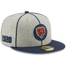 Men S New Era Heather Gray Navy Chicago Bears 2019 Nfl Sideline Home Official Historic Logo 59fifty 1920s Fitted Hat Kohls In 2021 Fitted Hats Best Hats For Men Hats For Men