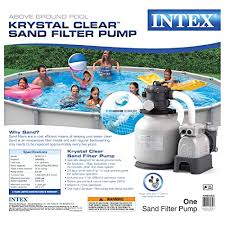 Intex Krystal Clear Sand Filter Pump For Above Ground Pools 12 Inch 110 120v Intex Above Ground Swimming Pools In Ground Pools Pool Pump