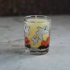 Purchase candle holders in bulk to create a romantic candle table runner for weddings. Vintage Halloween Votive Holder Tea Light Holder Halloween Etsy Halloween Candles Holders Small Candle Holders Votive Holder