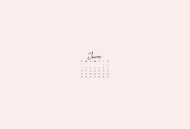 Workspacery June 2018 Calendar Blush Pink Free Download For Your Computer Phone And Tablet Fondo