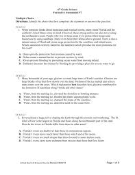 You play at a musical instrument? Answer Key 6th Grade Science Formative