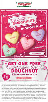 Pinned January 28th Free Heart Doughnut With Any Order Tuesday At Krispykreme Thecouponsapp In 2020 Krispy Kreme Coupons Krispy Kreme Cinnamon Twists