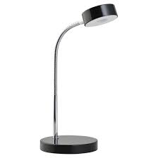 These adjustable gooseneck desk lamps are highly flexible and portable. Globe Electric Gooseneck Desk Lamp 5w Led Black Chrome 12643 Rona