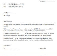 Misalnya dalam sebuah perusahaan karyawan tidak boleh. Contoh Surat Peringatan Absensi Contoh Surat