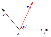 نتیجه تصویری برای نیم خطی که زاویه را به دوقسمت مساوی تقسیم میکند چه نام دارد کلاس پنجم