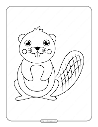 Download now (png format) my safe download promise. Simple Big Toothed Beaver Coloring Page