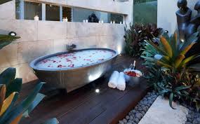 This luxurious bathroom attains that outdoor ambiance by. Getting In Touch With Nature Soothing Outdoor Bathroom Designs