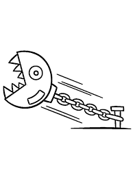 Mario is the famous italian plumber from the game super mario. Colouring Page Chain Chomp Coloringpage Ca