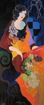 Itzchak Tarkay Austrian Israeli Art Painting Colorful Art Whimsical Art