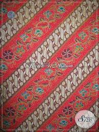 Motif Kain Batik Parang Kombinasi Bunga Asli Khas Batik Solo Kain Batik Kain Warna