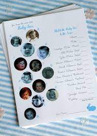 Guess The Baby Picture Game Baby Shower Fun Baby Shower Baby Shower Games