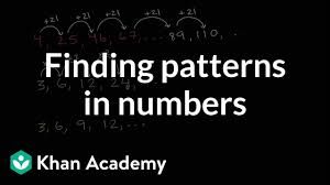 finding patterns in numbers video khan academy