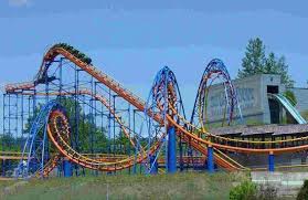 Roller coaster fun town at micke grove; The Great Escape S Steamin Demon Roller Coaster Picture Of The Great Escape Hurricane Harbor Queensbury Tripadvisor