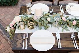 Cassie And Robert S Romantic Rustic Wedding Wedding Table Decorations Pink Romantic Rustic Wedding Pink Table Settings