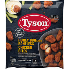 Wheat flour, water, vital wheat gluten, salt, yellow corn flour, dried egg whites, corn starch, dextrose, soybean oil, sugar, dried yeast, dried onion, dried garlic, spice, natural flavor, paprika extract. Tyson Poultry Breaded Chicken Bits Delicious And Easy