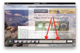 You'll see the video on the next screen—take note of the slider under the video. Join Movie Clips Together With Quicktime Player For Mac Osxdaily