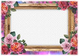 Transparent background free online photo editor. Psd Transparent Png Picture Frame In Flowers Transparenter Rahmen Png Psd Multilayer Fotorahmen