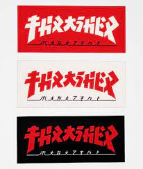 Thrasher Godzilla Logo Pegatina Zumiez In 2021 Logo Sticker Thrasher Sticker Design