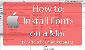 How To Install Fonts On A Mac Tutorial In 2020 Mac Tutorial Fonts For Mac Computer Font
