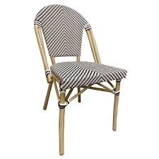 Handmade by experienced craftspeople, which makes each armchair unique.rattan is a natural material which ages beautifully and develops its own unique. Paris Textline Aluminium Rattan Outdoor Wicker Parisian Cafe Chair Black And White
