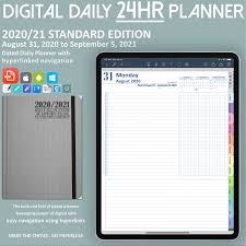 Bullet Journal Printable 2020 2021 Daily Planner Digital Planner Hyperlinked Planner Academic Minimalist Planner Instant Download In 2020 Digital Planner Daily Planner Pages Daily Planner