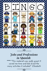 Jobs And Professions In Spanish Community Helpers Preschool Professions Community Helpers