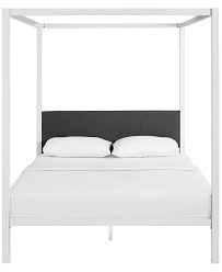 Queen size beds offer luxurious space and comfort in a variety of designs like queen bed ensembles, queen bed frames with mattresses and the popular choice, queen beds with storage drawers. Modway Raina Queen Canopy Bed Frame Reviews Home Macy S
