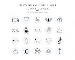 Black And White Icons For Instagram Bio Instagram Story Highlights Cover Icons Magic Handdrawn Icons Etsy In 2020 Instagram Story Instagram Highlight Icons Story Highlights