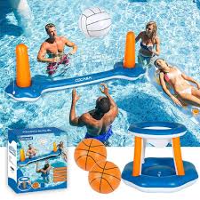 Maybe you would like to learn more about one of these? Inflatable Pool Float Set Volleyball Net Basketball Hoops Cdcasa Fitness Equipments Store
