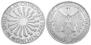 £50 domestic, £150 rest of world. 10 Dm Olympische Spiele Spirale Munchen Brd 1972 Muenzenladen De