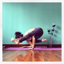 Experiment With This Pose From Kathryn Budig Class At Yogaglo It Is One Side Baby Crow Pose And The Other Side Cha Yoga Balance Poses Side Crow Pose Crow Pose