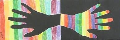 Positive Negative Hands Elementary Art Art Projects Art Classroom