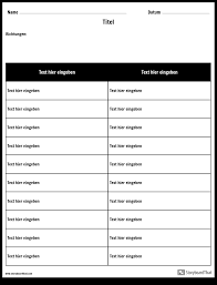 Blanko tabellen zum ausdruckenm : Tabellenarbeitsblattvorlage Tabellen Arbeitsblatt Maker