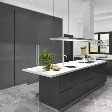 It can also be used on the surface of doors made from opaque polymeric materials, available for some snaidero cabinet lines. China Oppein Modern Matte Black Lacquer Custom Joinery Kitchen Cabinets China Modern Kitchen Cabinet Modern Kitchen