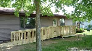 How to make a handicap ramp. Ada Wheelchair Handicap Ramp With Deck Freedom Builders Remodelers