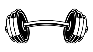 Scarica immagini e foto di sport. Black And White Illustration Of A Dumbbell 539724 Vector Art At Vecteezy