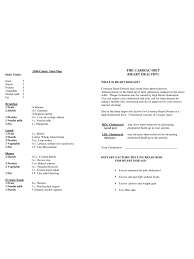 heart patient diet chart 2 free templates in pdf word