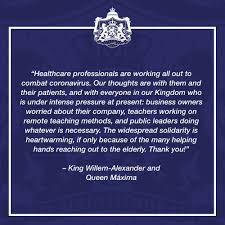 Your teaching world has turned upside down. Message From King Willem Alexander And Queen Maxima In Response To The Coronavirus Covid 19 Outbreak News Item Royal House Of The Netherlands