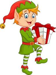 Vettore Ilustration Di Happy Verde Elfo Ragazzo In Possesso Di Regali Su Sfondo Bianco Elfo Sfondo Bianco Immagini