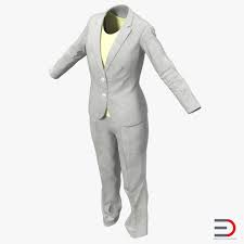 Women Workwear Suit 3d Model Work Wear Women Work Wear Clothes Design