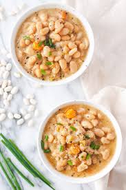 They have a distinct but mild flavor. Creamy Vegan White Bean Soup Instant Pot Recipe Cozy Peach Kitchen
