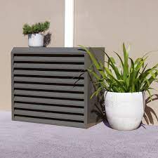At worse you could potentially harm the unit and cause a serious malfunction. Steel Louvre Air Conditioner Cover 945x445x830mm Slate Grey