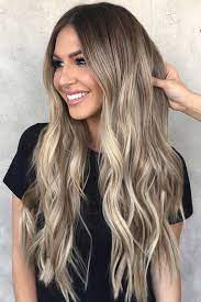 Magnifiques Modeles De Balayage Ombre Cheveux Longs Blonds Coiffure Cheveux