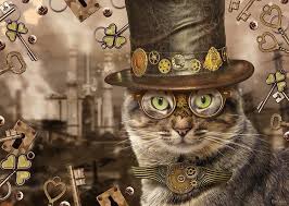 Whether for yourself, or for gift giving, hours of fun await with this wonderful jigsaw puzzle! Schmidt Markus Binz Steampunk Cat Jigsaw Puzzle 1000 Pieces Pdk