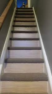 Stairway Renovation Quickstep White Varnished Oak And Plush Berber Bedroom Carpet Colors Carpet Stairs Buying Carpet