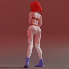 Shy gal girl - ZebaxtianVR 3D model rigged | CGTrader