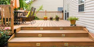 Miter outside composite decking edges of the outdoor table. How To Demolish A Wood Deck Dumpsters Com