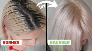 Nach dem blondieren zeigt sich ein gelbstich im haar? Selber Haare Blond Farben Ganz Ohne Gelbstich Blondieren Vlogtober Diana Delo Youtube